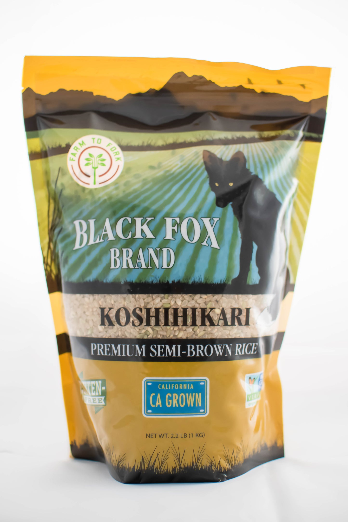 Semi-brown Koshihikari Rice
