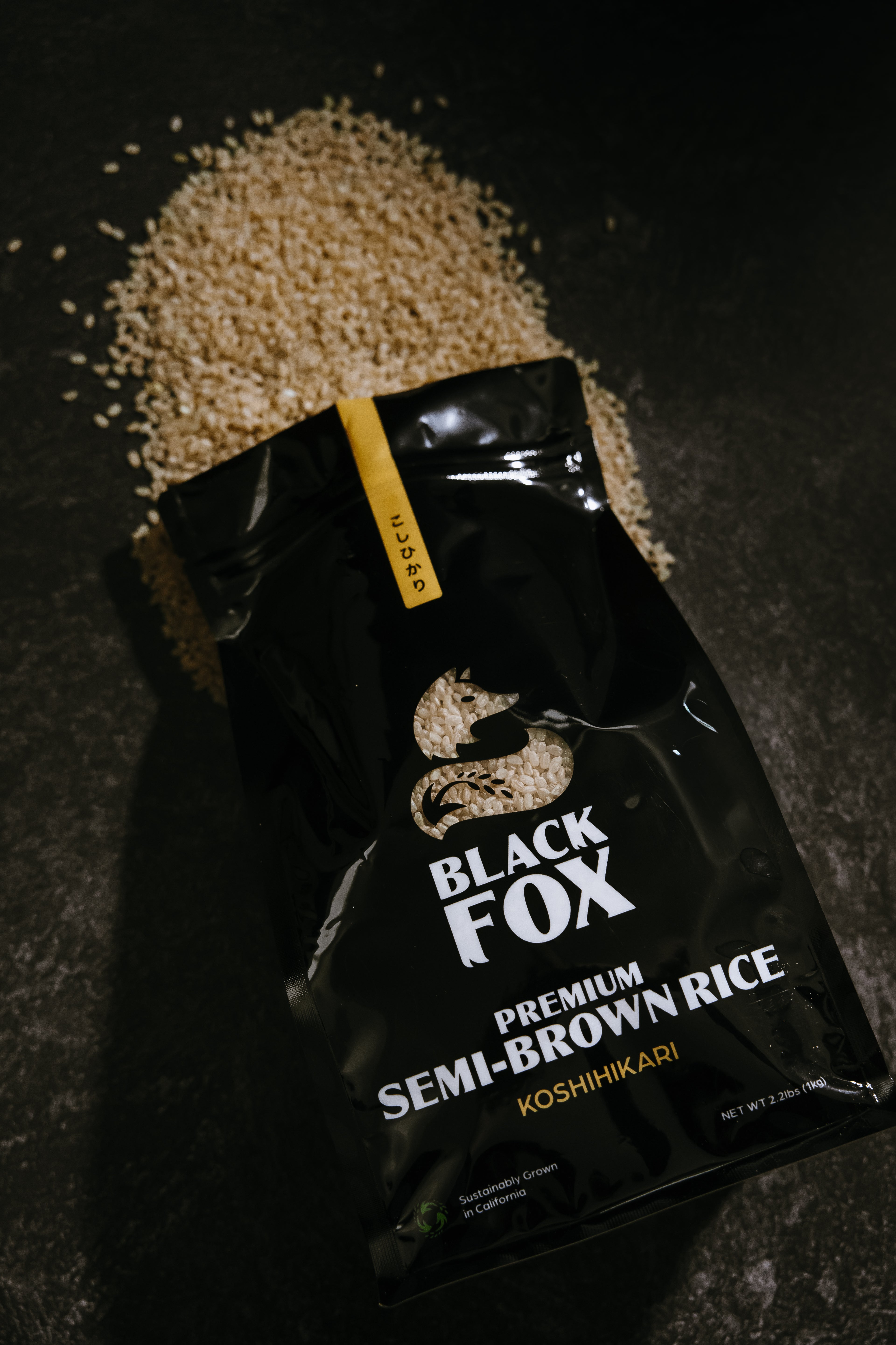 Semi-brown Koshihikari Rice