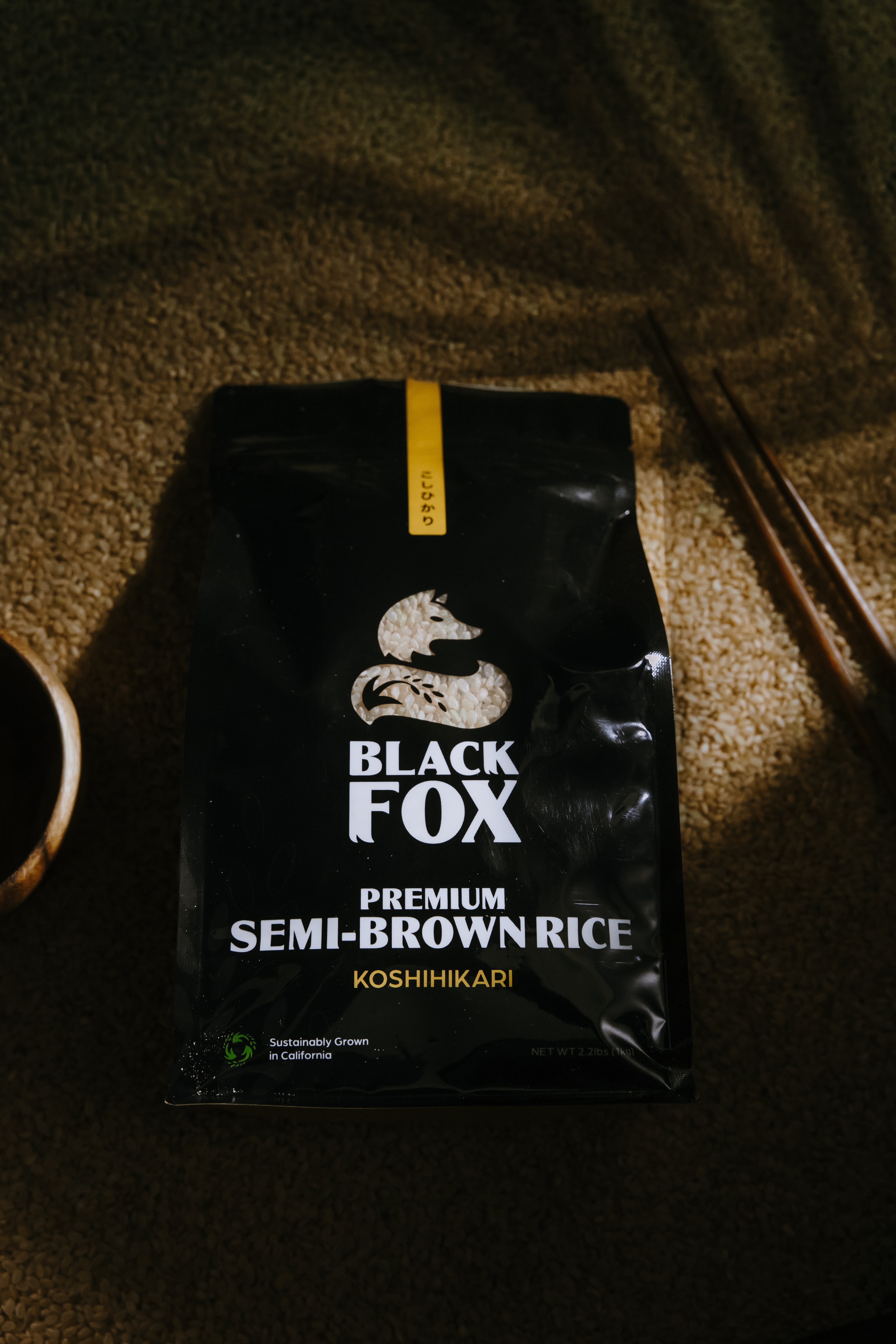 Semi-brown Koshihikari Rice