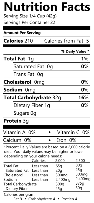 California short grain rice grown by Black Fox Brand farm
